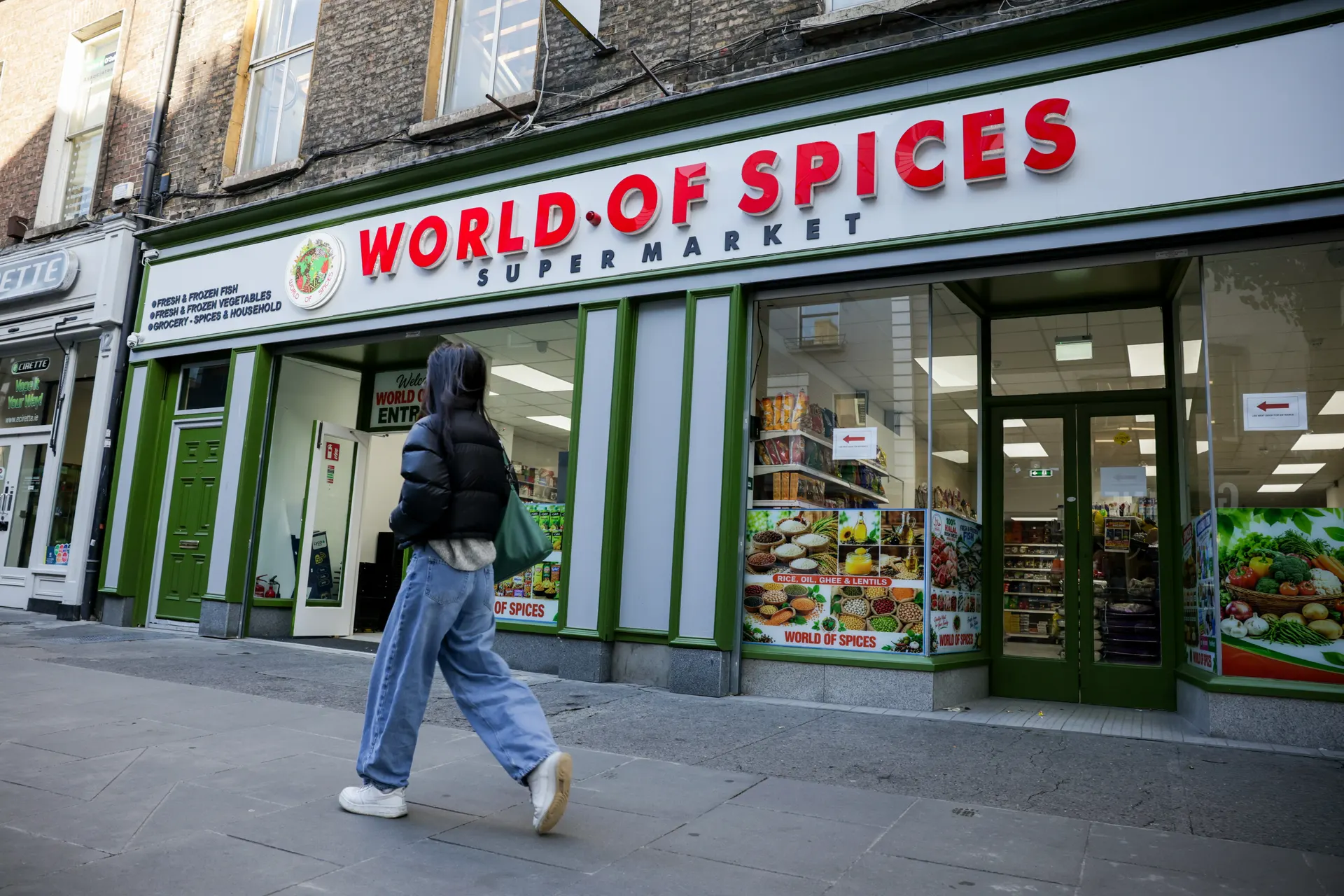 World of Spices on Talbot Street, Dublin 1, from across the street